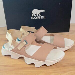 Sorel Kinetic Impact II Sling Low Leather Sandal - 7.5 Beige